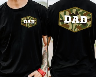 Camo Father’s Day Shirt, Camouflage Dad Shirt, Varsity Dad Shirt, Retro Dad Shirt, New Dad Shirt, Gift For Dad
