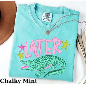 Comfort Colors Funny Later Gator Shirt , After While Crocodile Shirt, Coastal Summer Graphic Tee, Women and Girl Shirt bild 3