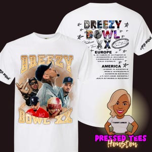 Chris Brown Breezy Bowl XX Tour Tee | Premium Heavyweight Boxy Streetwear T-Shirt | Urban Hip Hop R&B Fan Merch