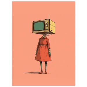 TV Girl Fine Art Poster