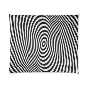 Black and White Swirl Comforter, Modern Bedroom Decor, Cozy Bedding, Unique Gift, Home Textile, Perfect for Minimalist Style