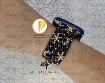 PDF-MUSTER Apple Watch Band Miyuki, Smart Watch Band, Band Uhr Miyuki, Band Smart Watch Perlen