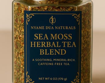 Sea Moss Herbal Tea Blend | Caffeine-Free Wellness Tea (6 oz)