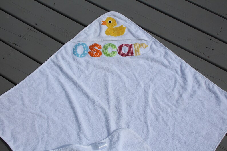 Personalized Hooded Baby Bath Towel Girls Boys Infant Towel Etsy