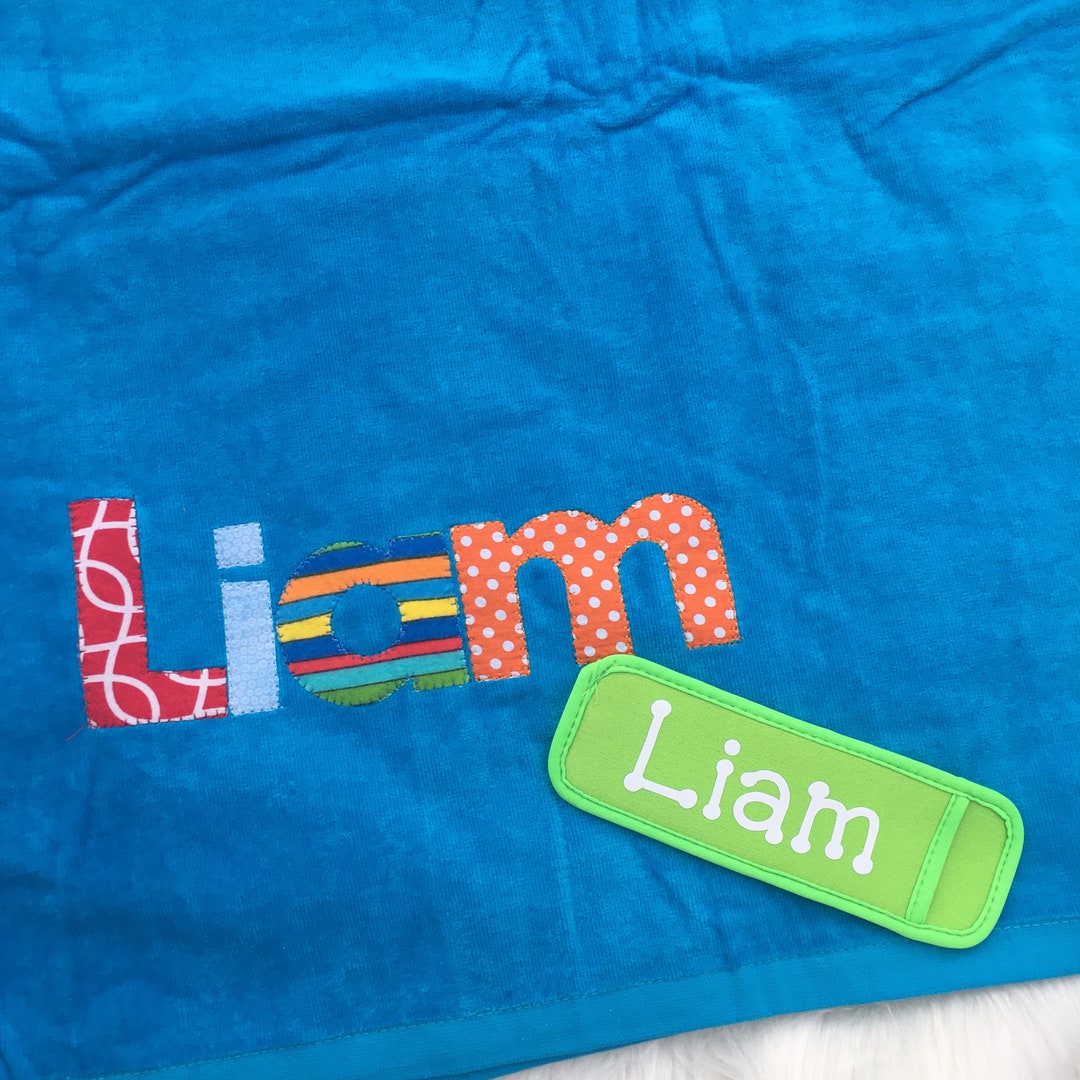 Personalized Beach Towel Gift Set Girls or Boys Popsicle Etsy