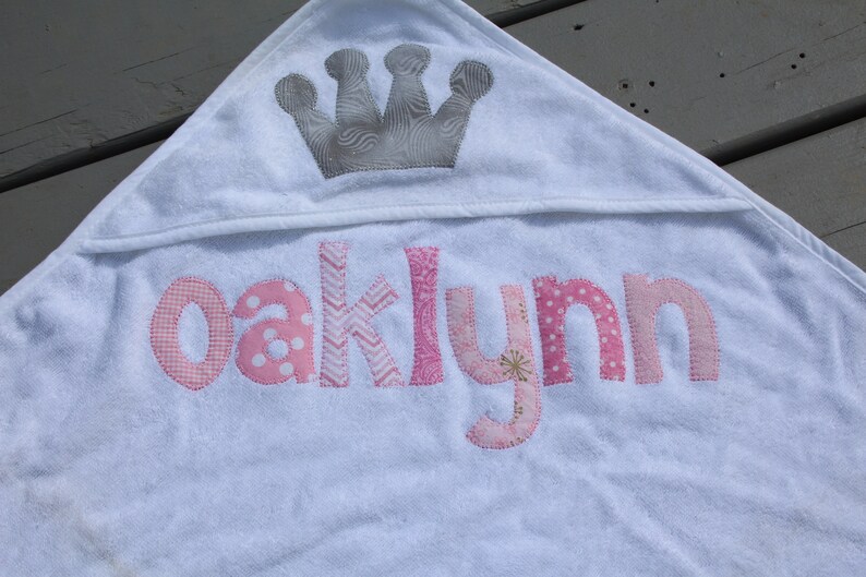 Personalized Hooded Baby Bath Towel Girls Boys Infant Towel Etsy