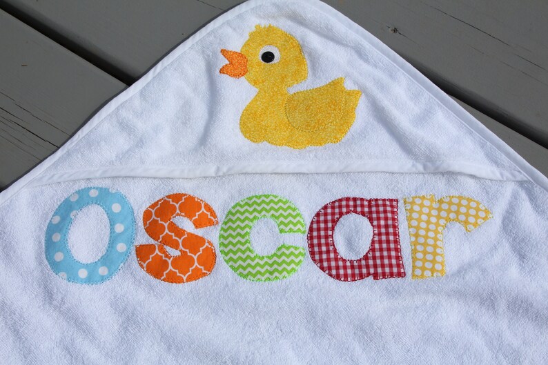 Personalized Hooded Baby Bath Towel Girls Boys Infant Towel Etsy