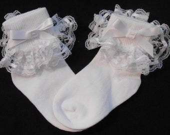 Lacy Socks with Lace / Ribbon detail