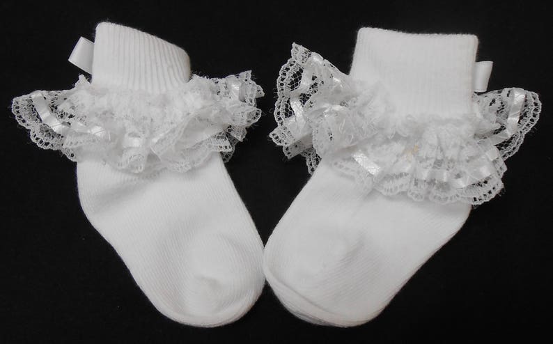 Lacy Socks with Ribbon Detail Infant size