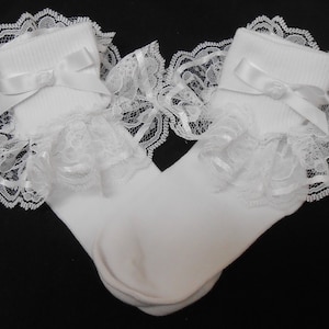 Lacy Socks with Lace / Ribbon Details