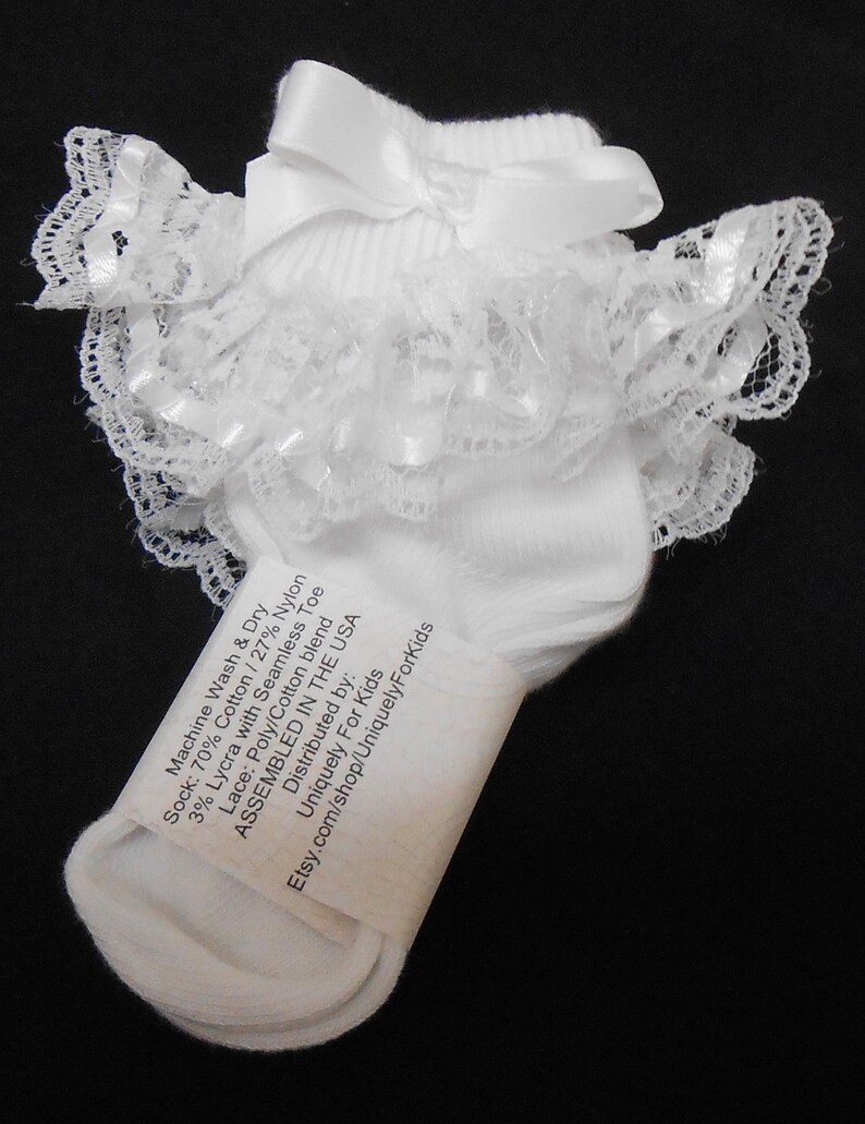 Lacy Socks with Ribbon Detail Infant size