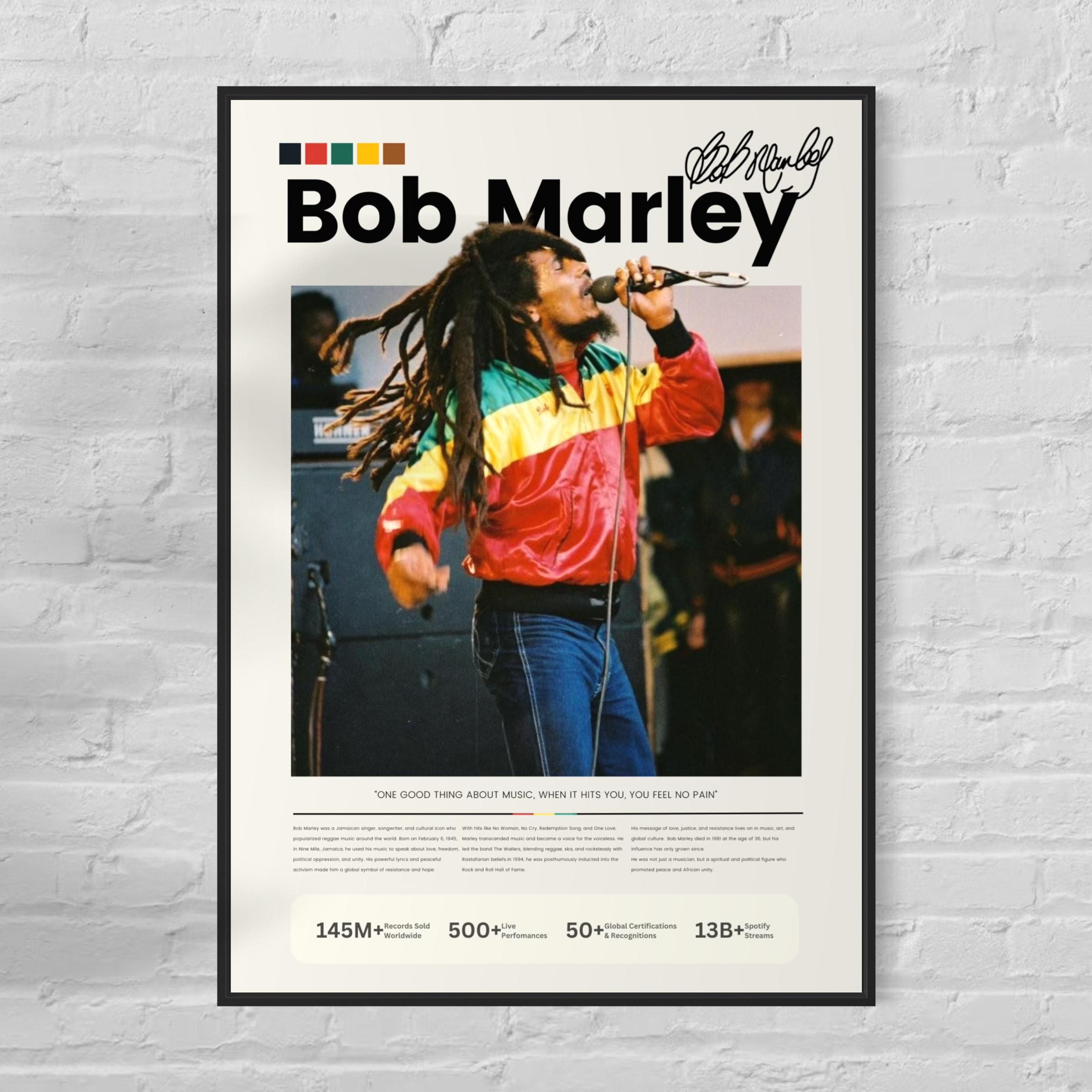 Poster Musique Poster Bob Marley Music Forever Sur Bois - Déco