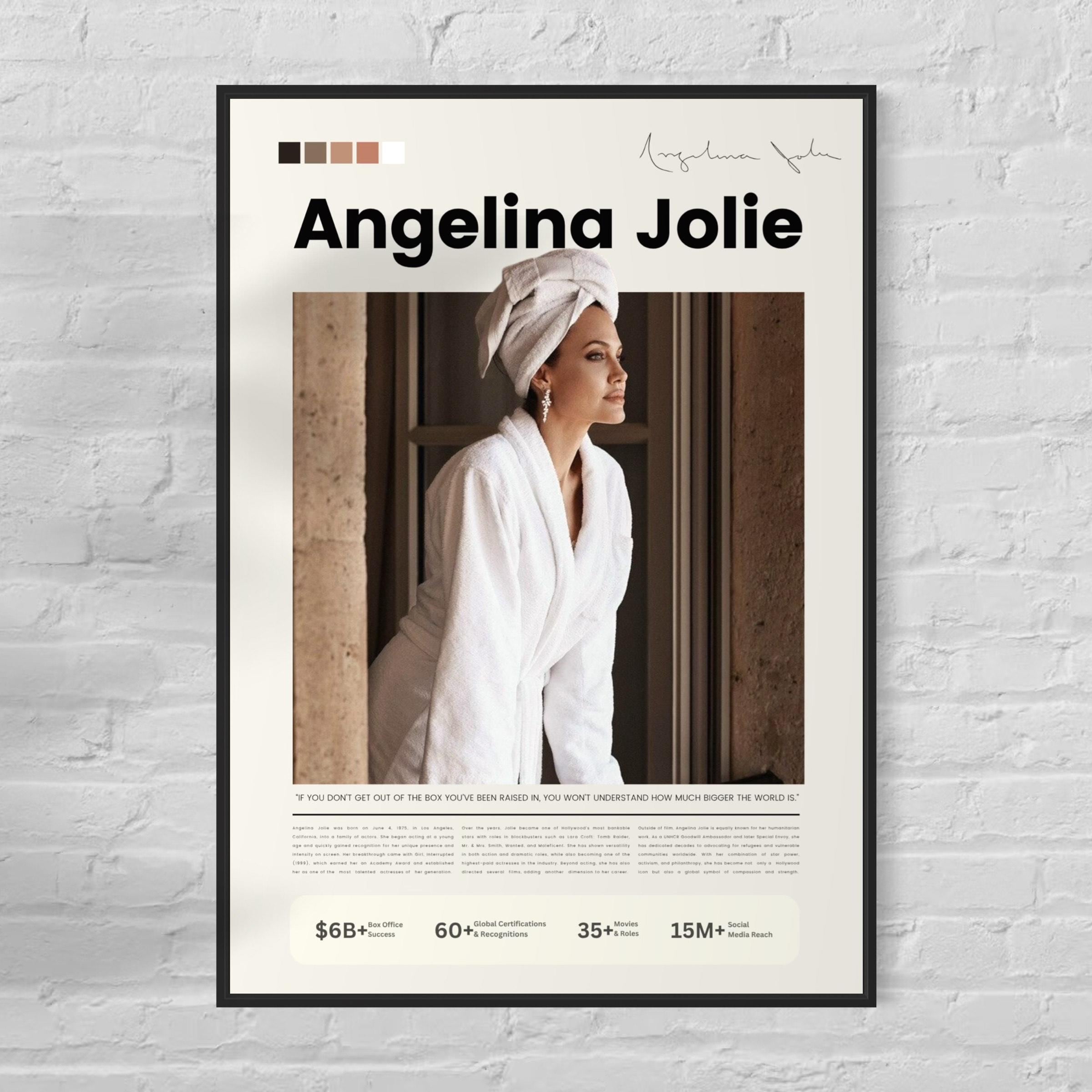 Angelina Jolie Vintage Poster Canada