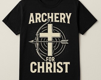 Camiseta unisex extragrande "Arco para Cristo", prenda cristiana, regalo de fe, ropa informal, camiseta espiritual única