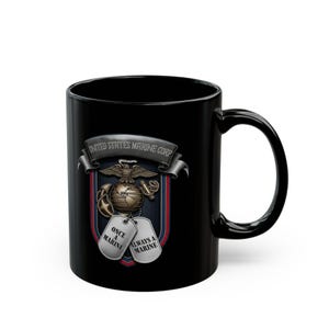Marine Pride Coffee Mug - Once a Marine Always a Marine, USMC Veteran Cup, Marine Corps Gift, Military Coffee Cup