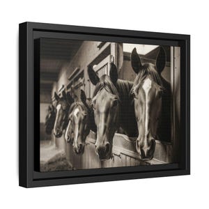 Framed Horse Art, Rustic Home Decor, Equestrian Gift, Office Wall Art, Horse Lover Present