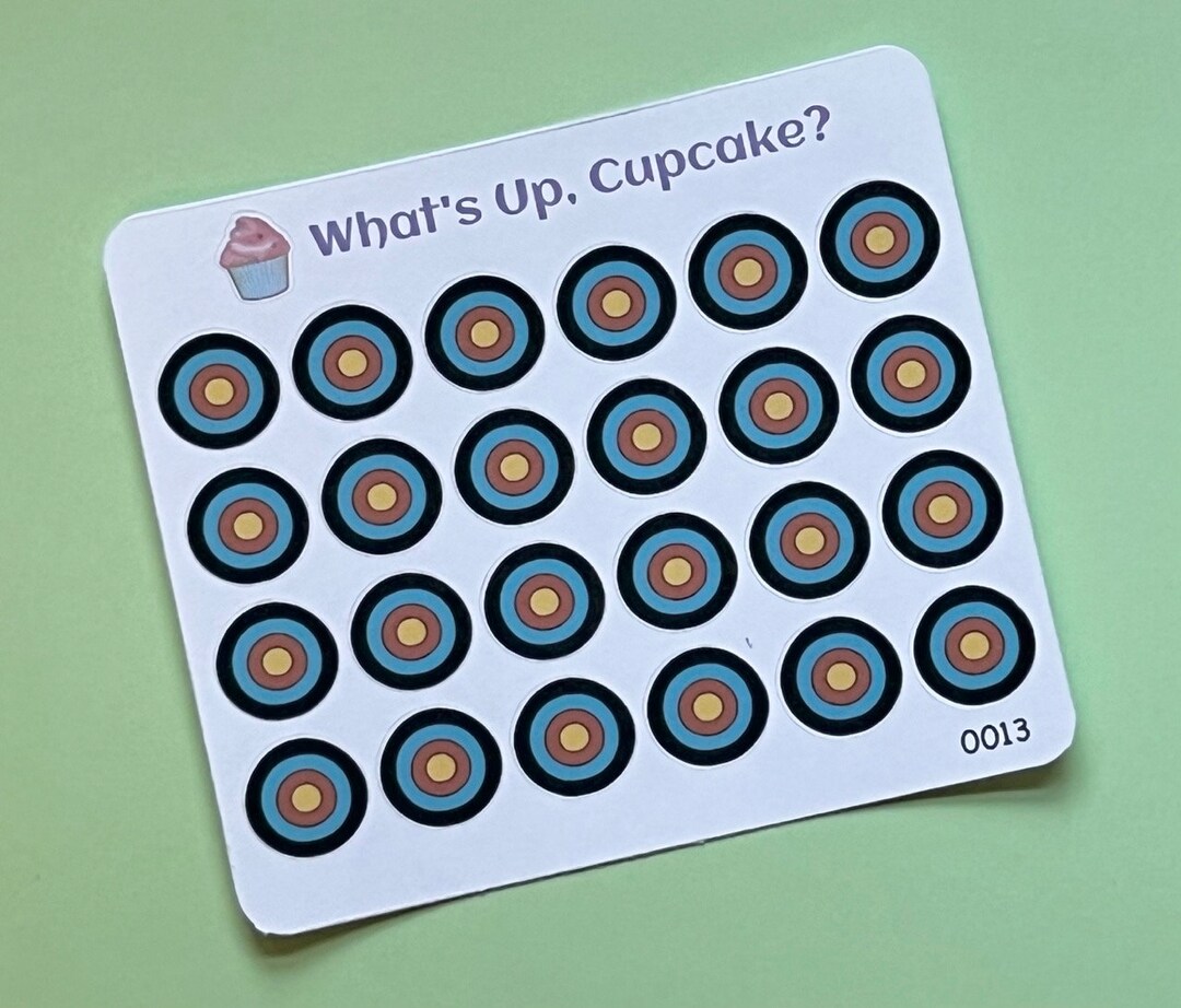 Archery Target Bullseye Stickers for Planners Calendars Etsy