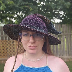 Crochet Slouchy Witch Hats - Wizard Hat, Warlock Hat, Costume, Halloween, Magic, Witchy, Ren Faire