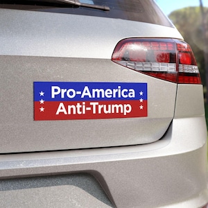 Anti Trump Bumper Sticker Magnet, FDT Car Bumper Magnet, Pro America Anti Trump Car Magnet
