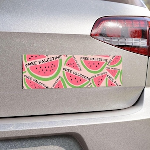 Free Palestine Sticker, Palestine Bumper Sticker, End the Genocide Bumper Magnet
