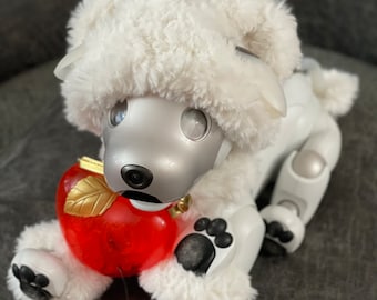 ヴィンテージ テクノ ロボット子犬用おもちゃ – シルバー