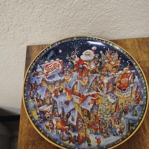 Vintage Franklin Mint Pepsi-Cola &quot;A Pepsi-Cola Christmas&quot; plate