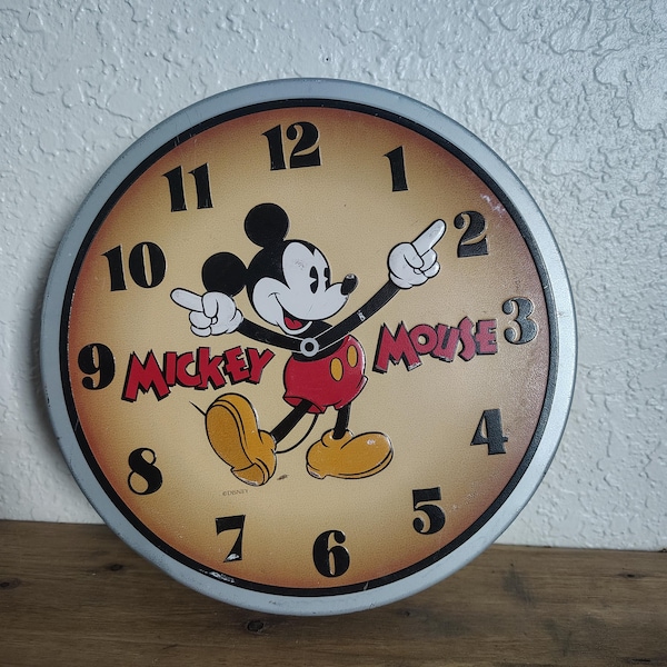 Mickey Mouse Clock - Etsy