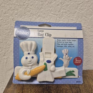 Vintage 1992 Pillsbury Doughboy Large Bag Clip