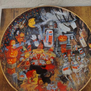 Vintage Pepsi-Cola Halloween collection plate