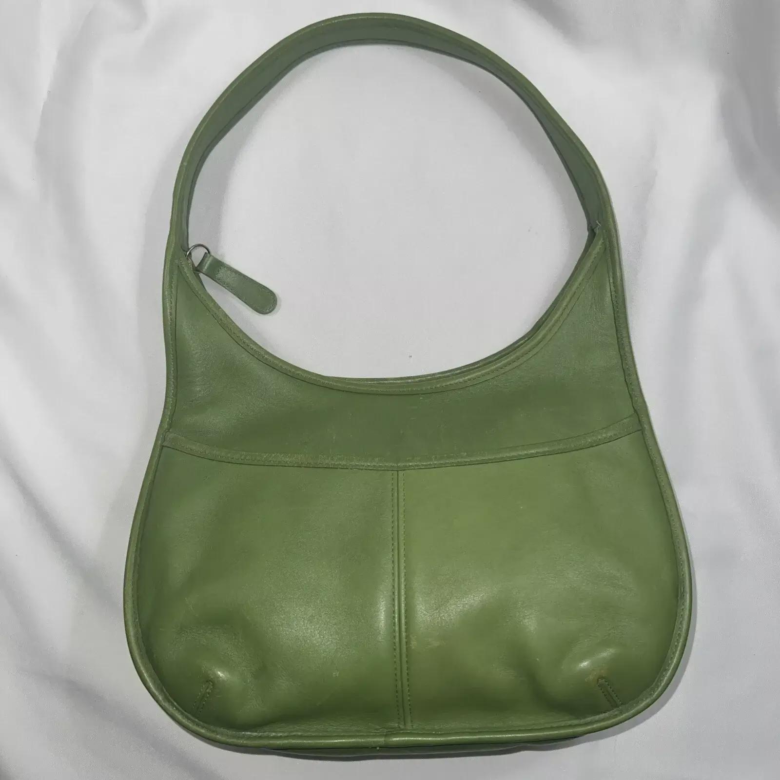 バッグ Vintage old Coach Ergo bag LEAF GREEN s-l400.jpg