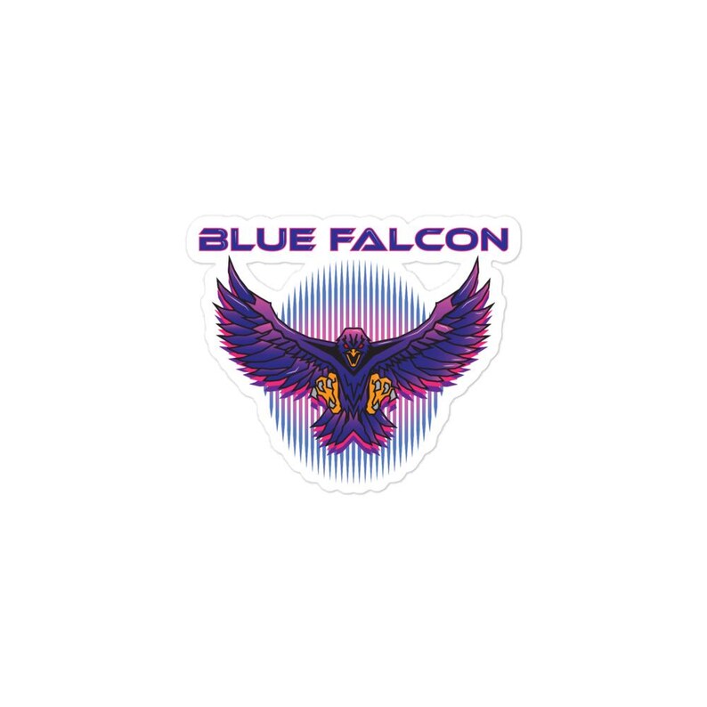 Blue Falcon Sticker - Etsy