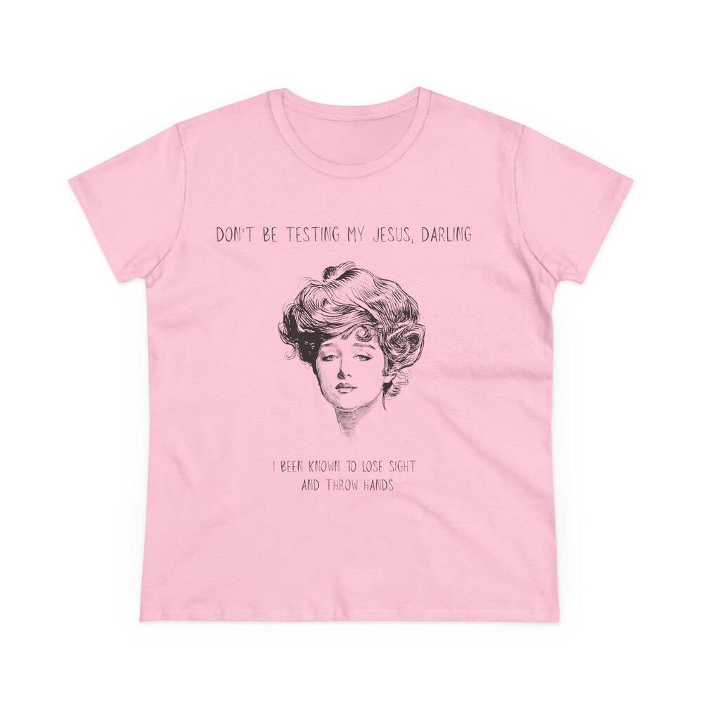 Vintage Quote Tee: 'Don'T Be Testing My Patience Darling' - Perfect Gift For Fashion Lovers, Casual Wear, Summer Style, Birthday Gift, [...] Trendy Fashion