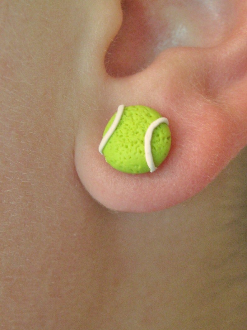 Sporty Girl Earrings... Tennis Balls Etsy