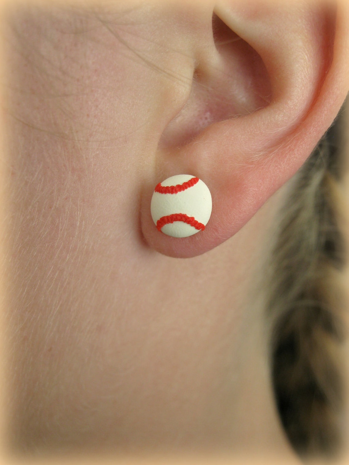 Sporty Girl Earrings... Baseballs Etsy