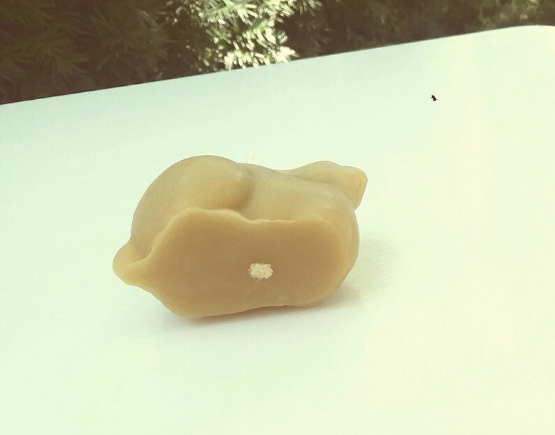 Beeswax Bunny Votive Candle