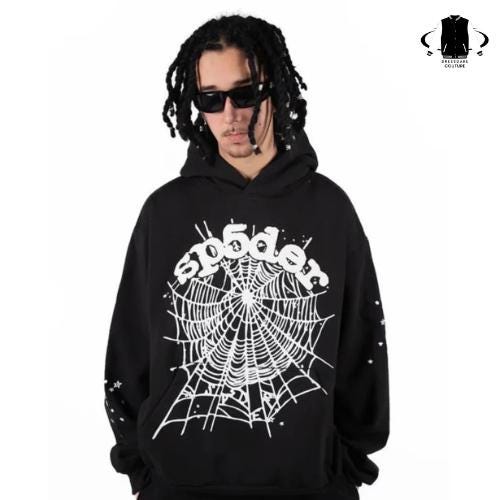 Sp5der OG Web Hoodie Black – Streetwear Pullover for Men & Women