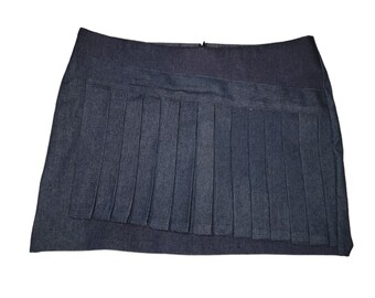 Pleated Skirt Skirt With Pleats Pleats Skirt Skirt Pleat Skirt Jean Skirt Denim Skirt Denim Jean Skirt Denim Pleated Skirt Etsy