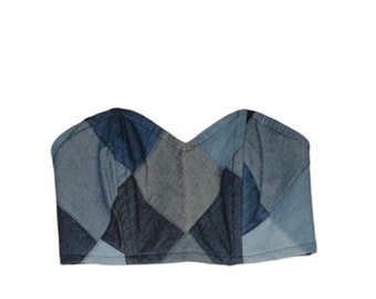 Denim Bra Top main image 0
