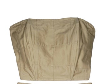 Patchwork Khaki Corset