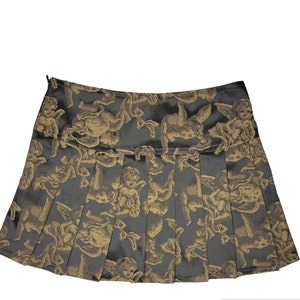 pleated skirt / pleated angel skirt / angel skirt / skirt with angels / cherub skirt / cherub pleated skirts / cherubs skirt / cherub skirt image 6