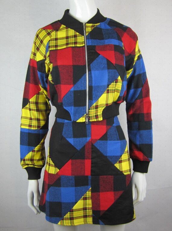 Patchwork Flannel Jacket Red Flannel 