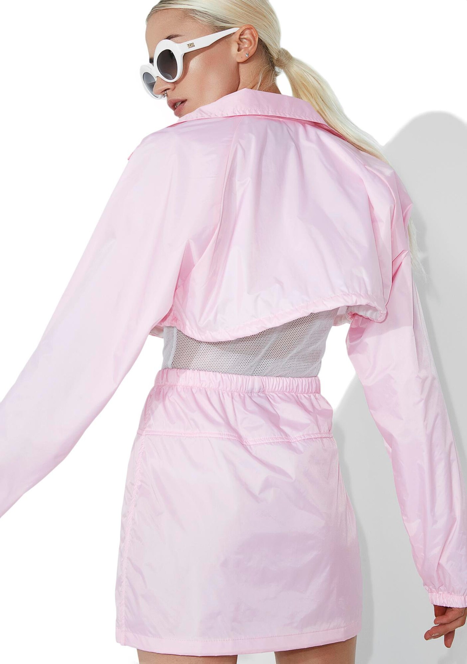 Windbreaker jacket pink windbreaker jacket women crop Etsy