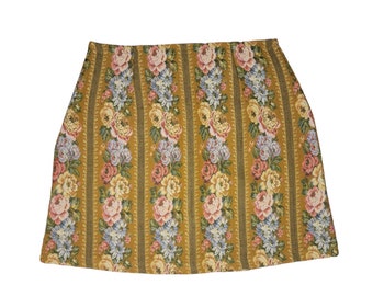 Tapestry skirt / tapestry floral skirt / floral skirt