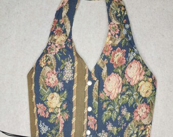 chaleco floral / chaleco tapiz / chaleco tapiz floral / halter floral / chaleco de flores / chaleco halter / chaleco / chaleco halter