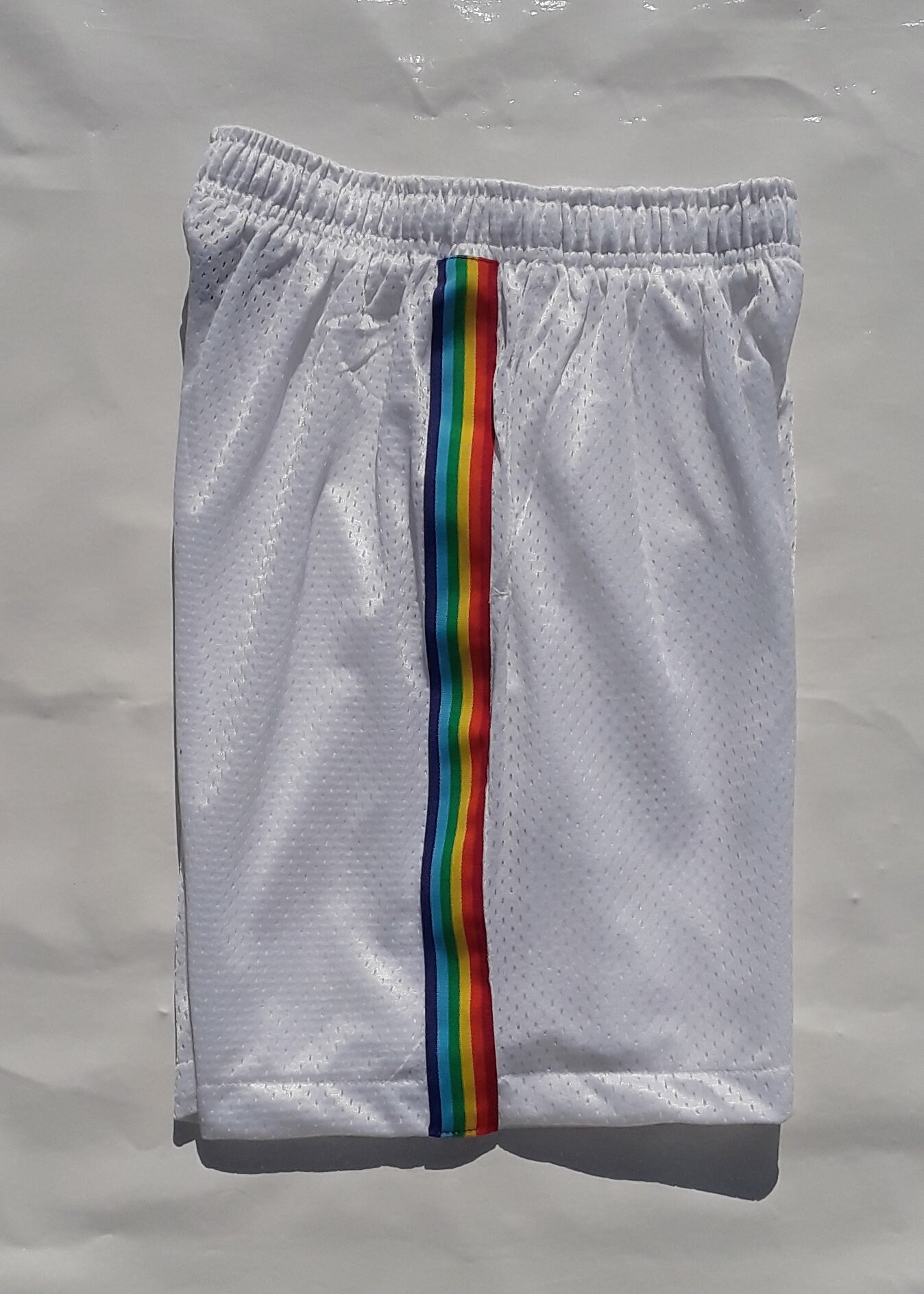 Pride Shorts Rainbow Stripe Shorts Gay Pride Shorts Gay Mesh Etsy