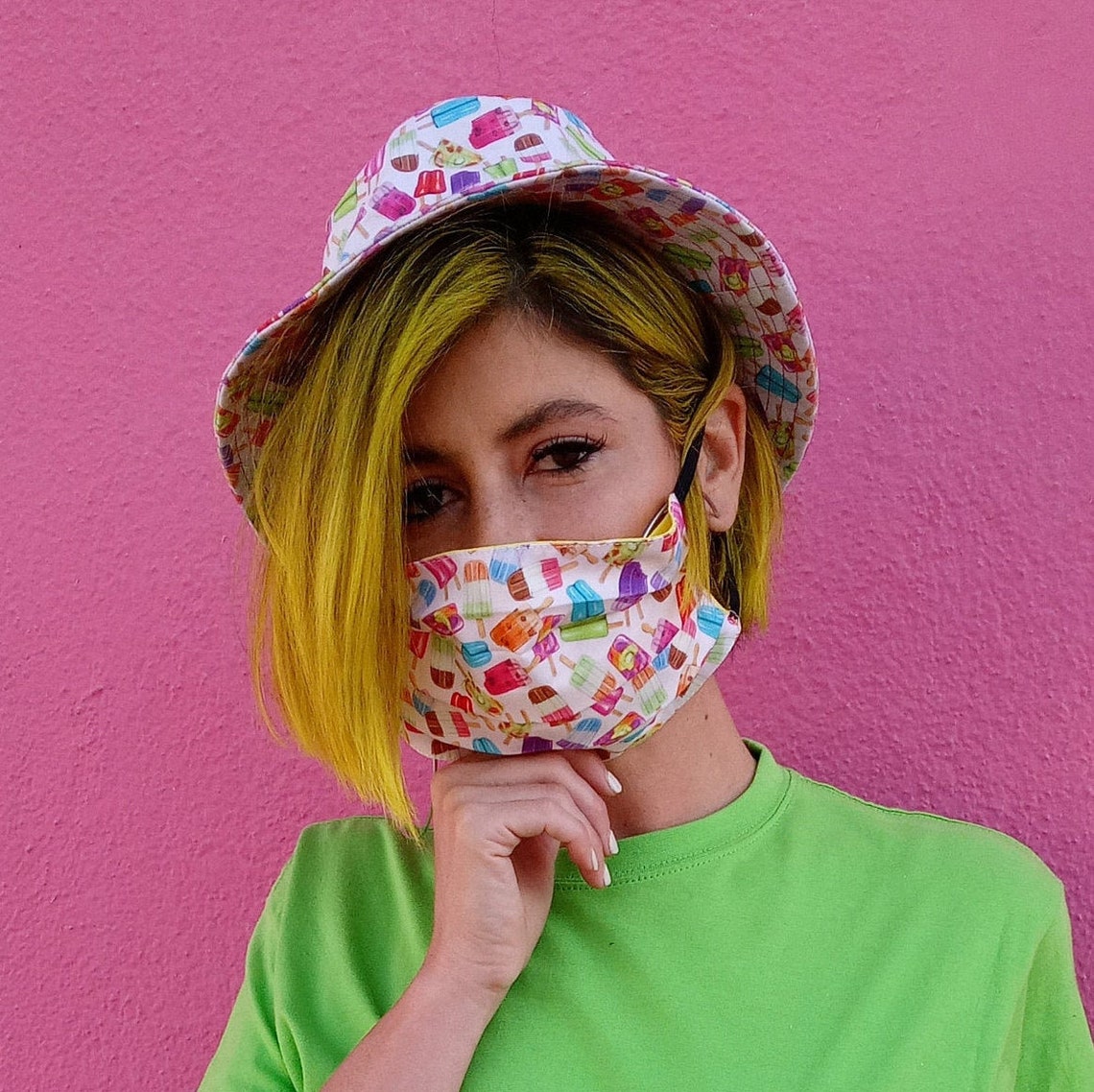 Ice Cream Face Mask Ice Cream Reusable Face Mask Ice Cream Etsy