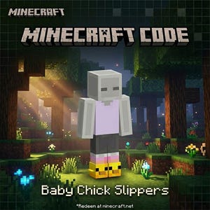 Minecraft: Code | Baby Chick Slippers - JAVA & BEDROCK
