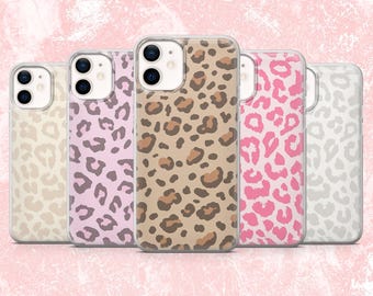 Funda de teléfono con estampado de leopardo y jaguar para iPhone 16, 15, 14, 13, 12 y 11, Samsung S25, S24F, S23, A16, A56, Pixel 9A, 9Pro XL, 8A, 8Pro y 7A.