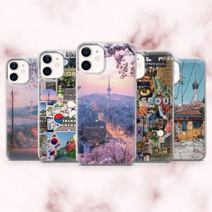 Korea Phone Case Seoul Scenery Cover for iPhone 16, 15, 14, 13, 12, 11 Samsung S25, S24, A16, A56 Pixel 9A, 9Pro XL, 8A 8Pro