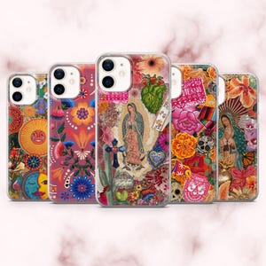 Mexico Phone Case Mexican Folk Art Cover for iPhone 16, 15, 14, 13, 12, 11 Samsung S25, S24, A16, A56 Pixel 9A, 9Pro XL, 8A, 7A